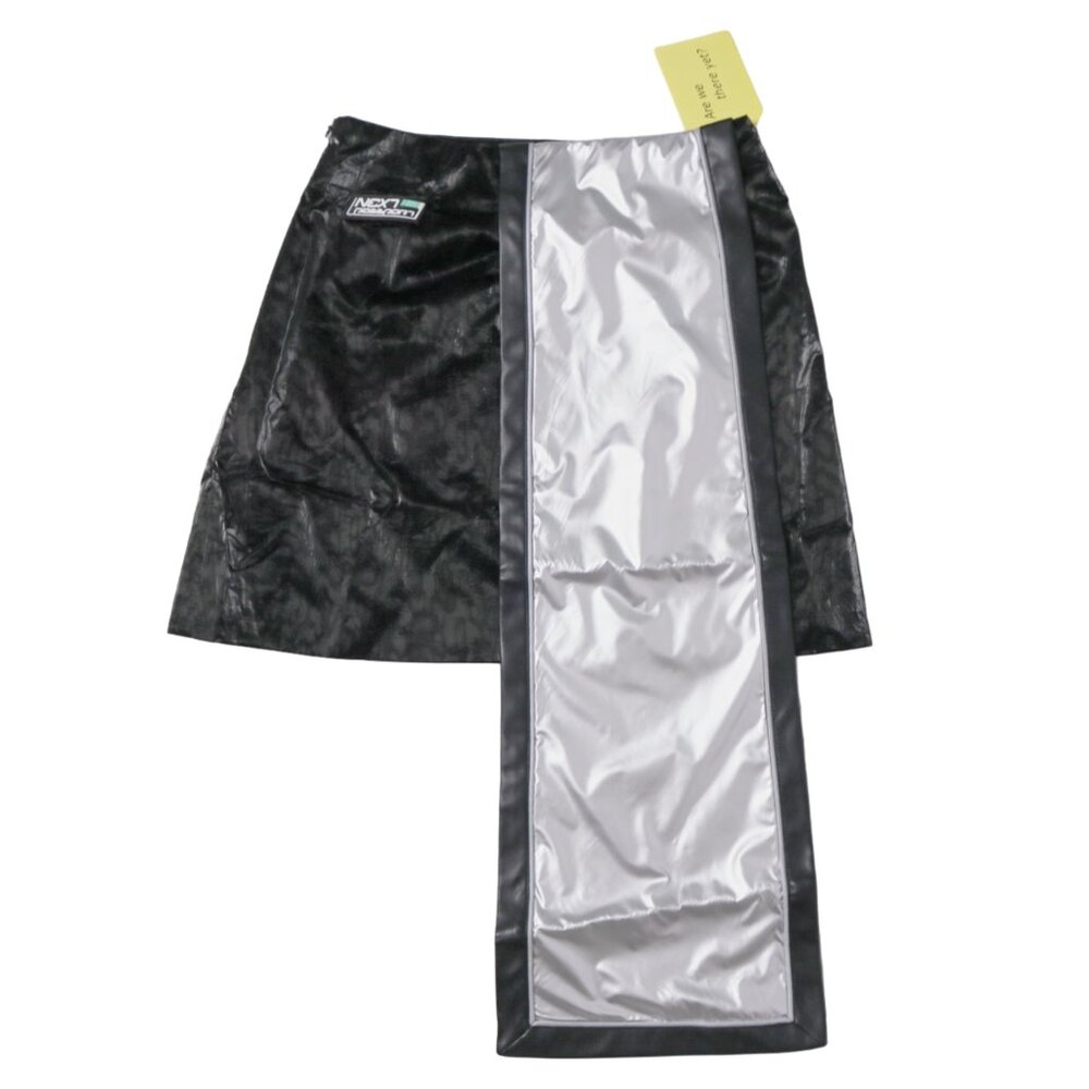 NWT Futuristic Metallic Silver Paneled Skirt by Next Passport